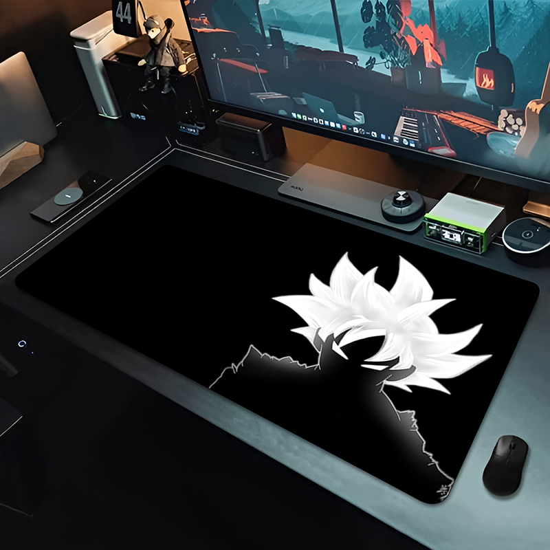 Pc Gaming Aesthetic - DBZ Black Anime Mouse Pad Dragon