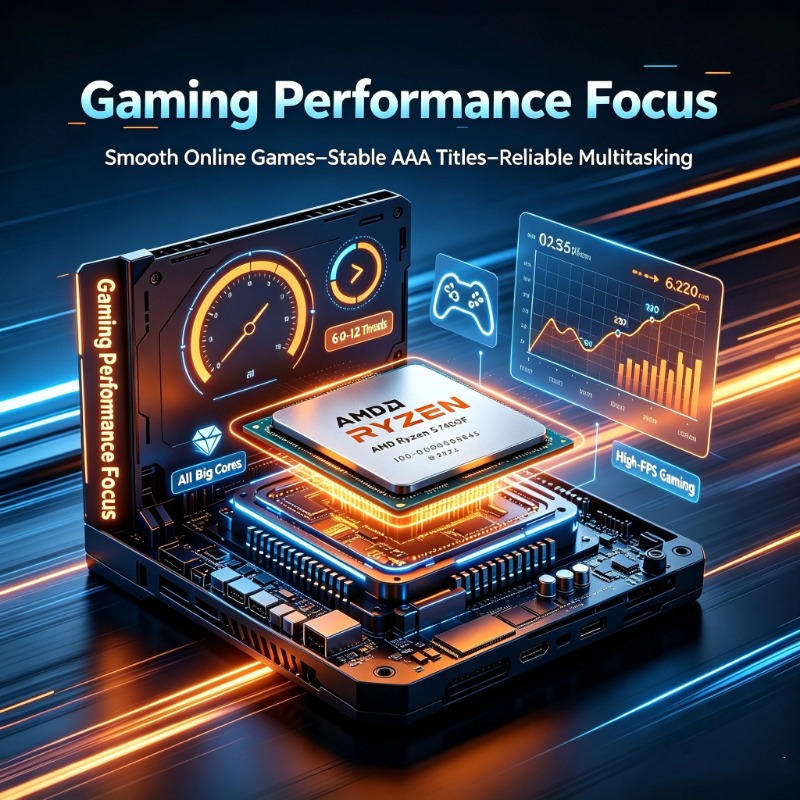 R5 7400F Gaming CPU for RGB Bu - Pc Gaming Ddr5 recension och pris
