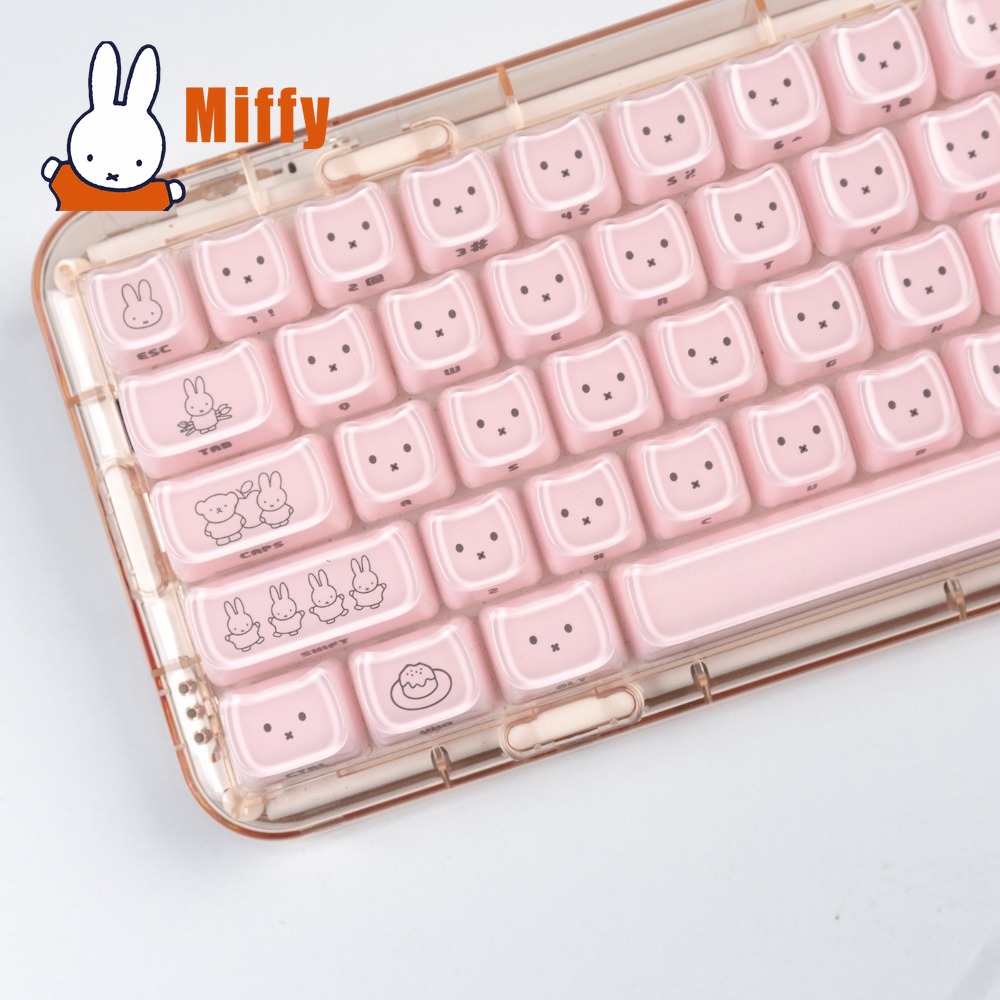 Kawaii Miffy Keycaps Cute Rabb - Pc Gaming Kawaii recension och pris