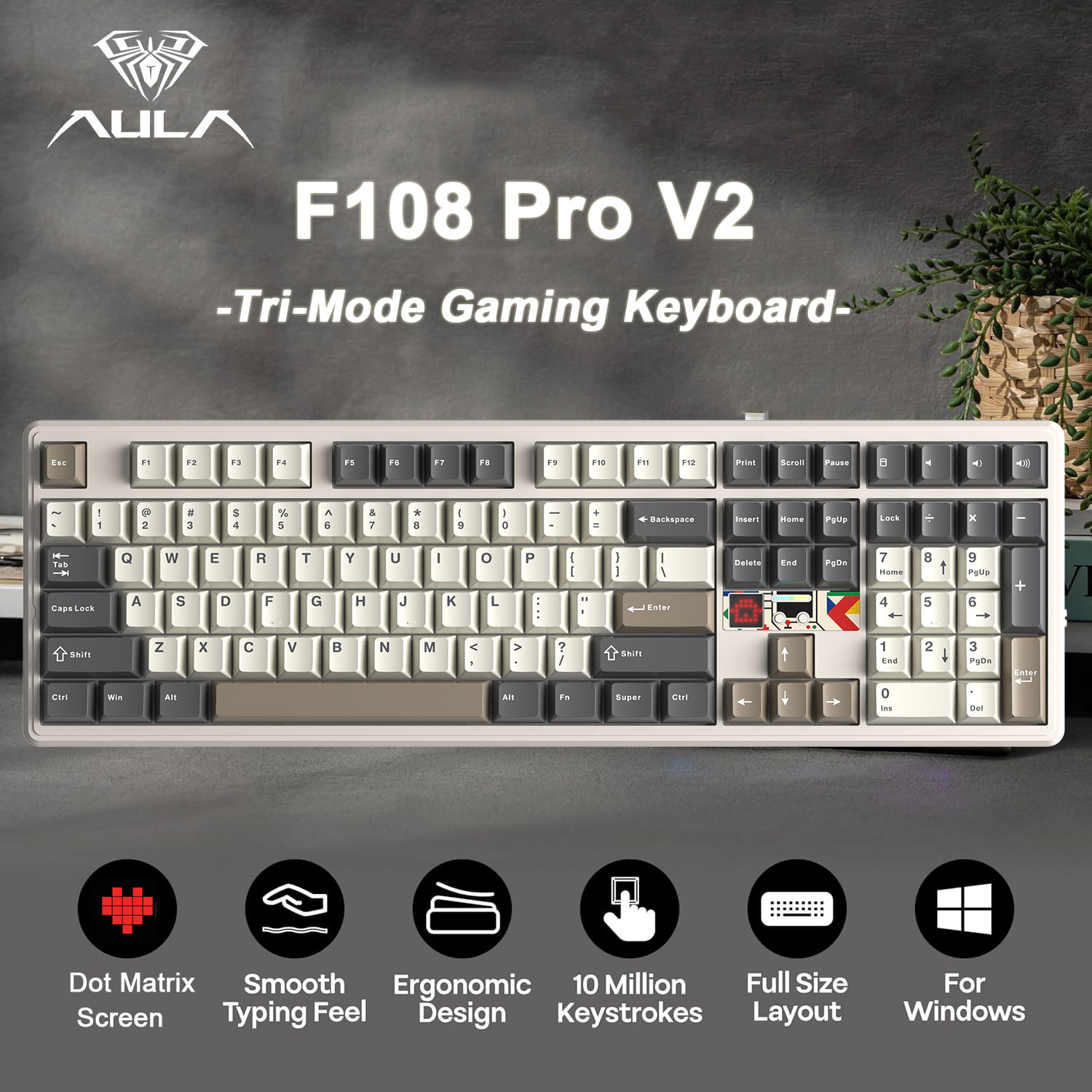 AULA F108 Pro V2 100% Layout M - Pc Gaming Uk recension och pris