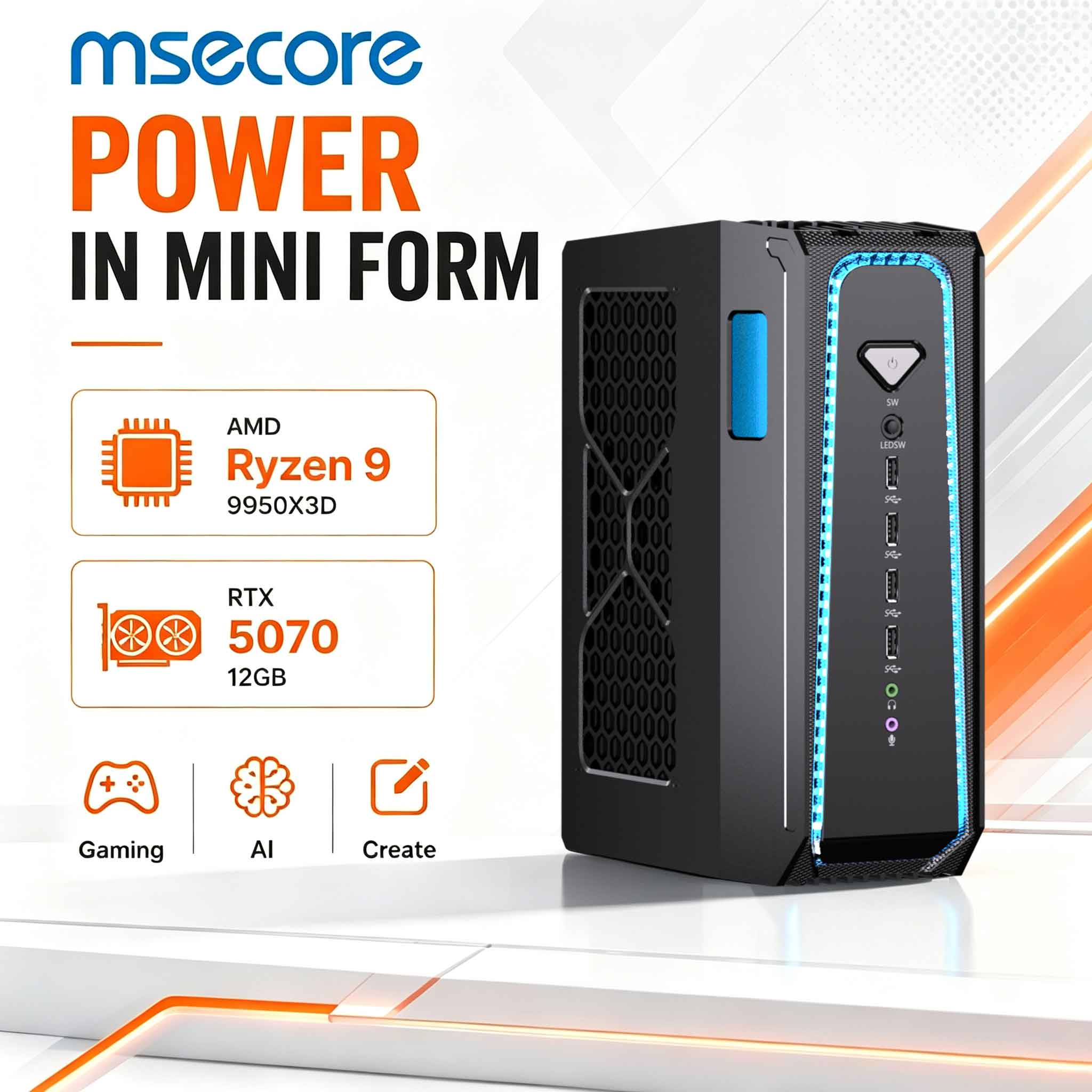 MSECORE Liquid Cooling Gaming  - Pc Gaming Ddr5 recension och pris