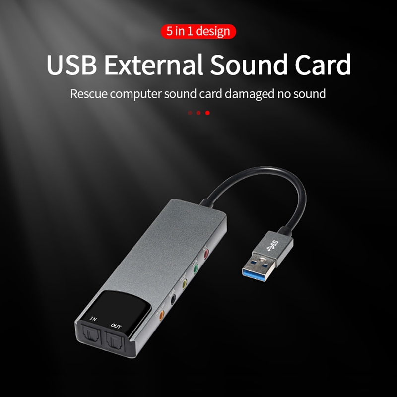 6-in-1 USB External Optical So - Sound Card Usb recension och pris