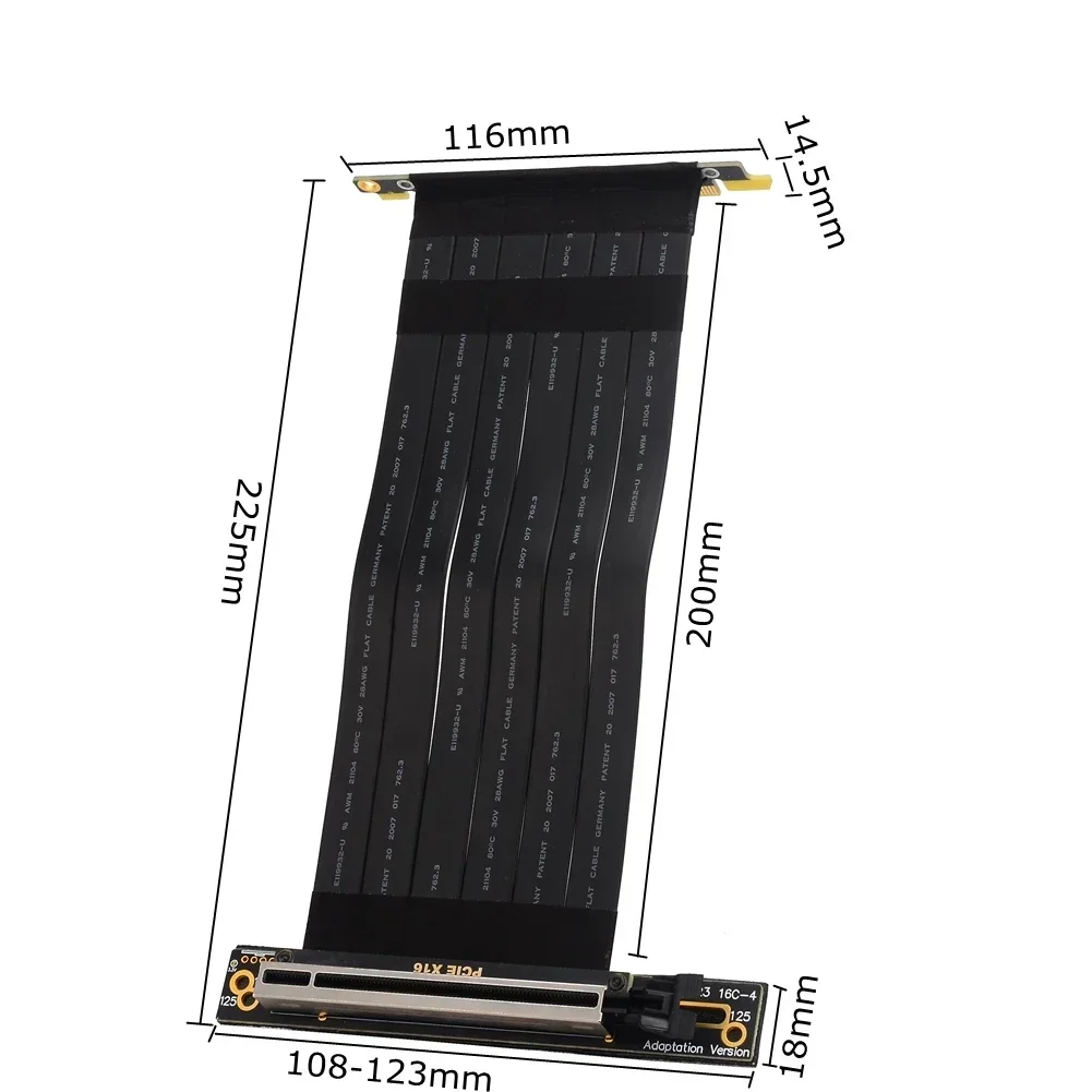 PCI Express X4 X8 X16 to X16 R - Gpu Vertical Mount recension och pris