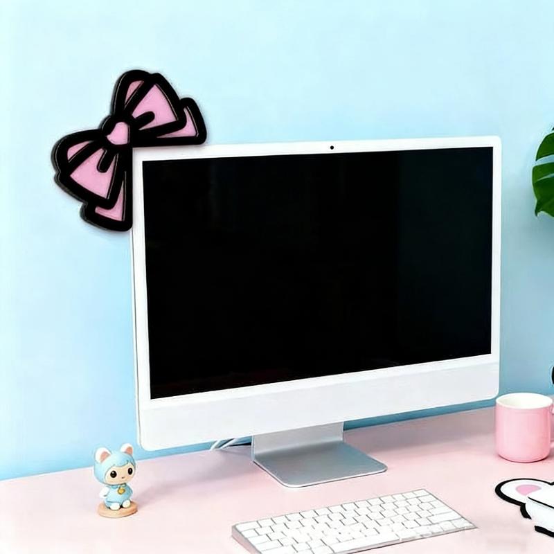 New 1/2Pcs Wooden Bowknot PC A - Pc Gaming Kawaii recension och pris