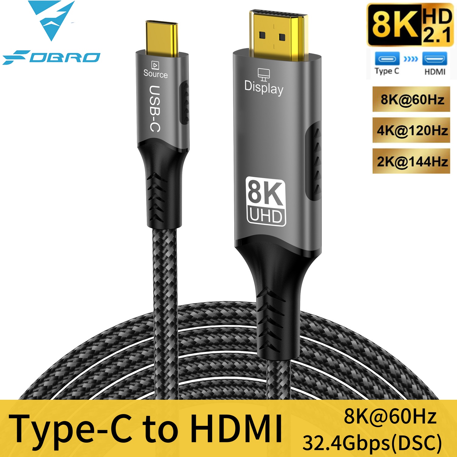 8K Type C to HDMI 2.1 Cable 32 - Pc Zotac Gaming recension och pris
