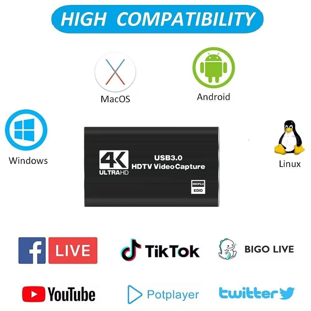 Roreta 4K USB 3.0 Video Captur - Sound Card Usb recension och pris
