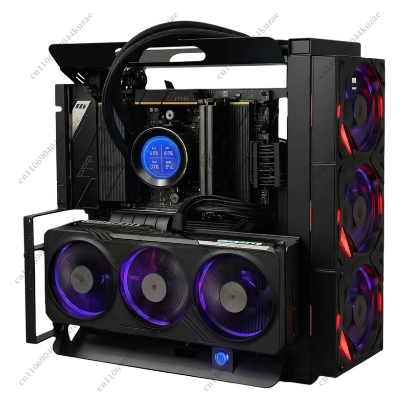 Open Frame Computer Case, Supp - Gpu Vertical Mount recension och pris