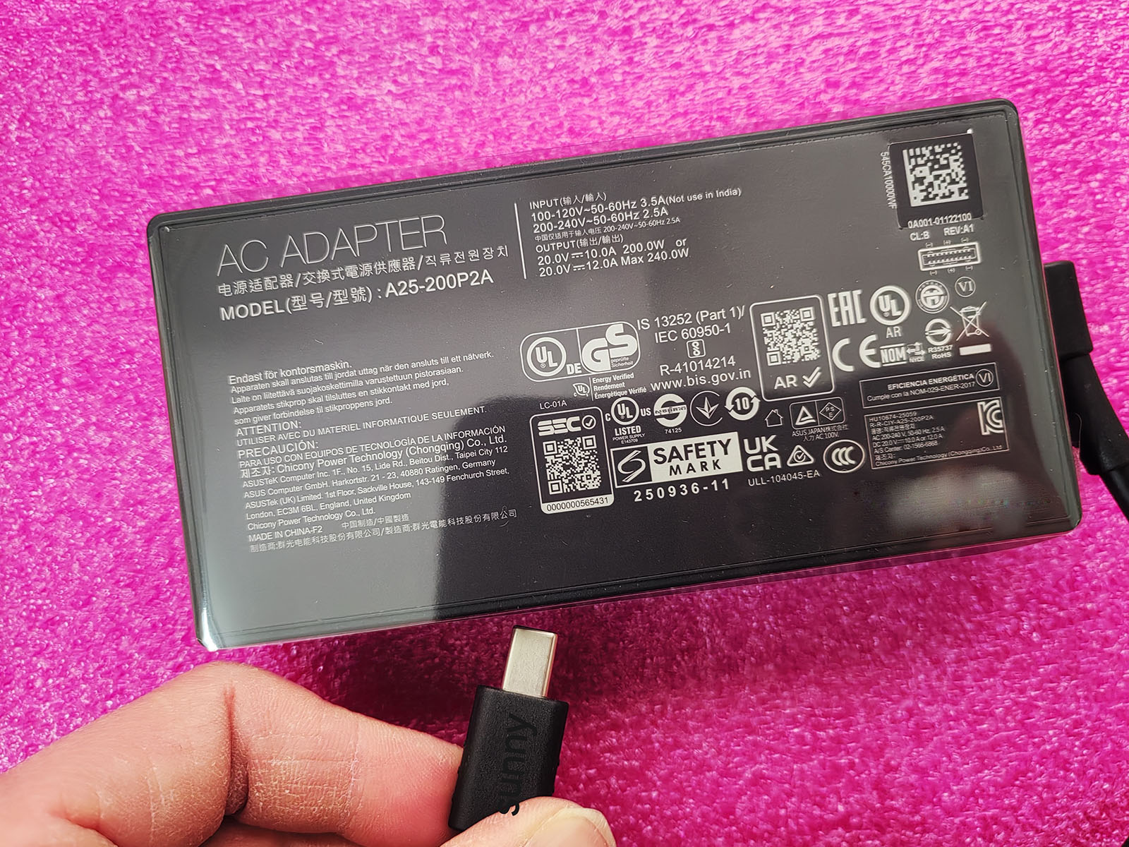 NEW OEM A25-200P2A Rectangle C - Pc Gaming Uk recension och pris